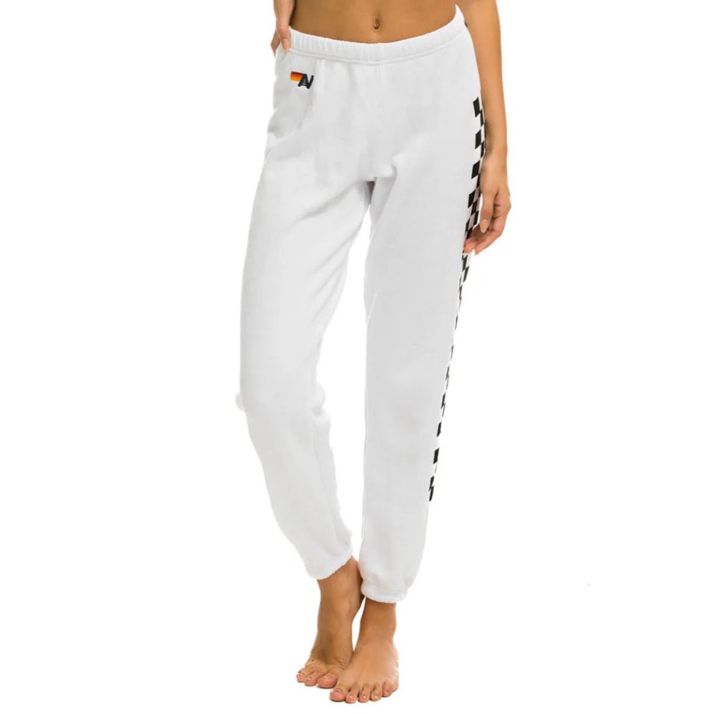 Aviator Nation Check Leg Sweatpants